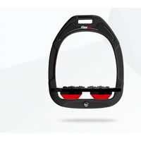 Produktbild von Flex-On Ultra Grip Steigbügel aus Composite in Grün/Schwarz/Rot