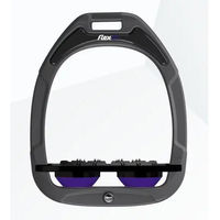 Produktbild von Flex-On Ultra Grip Steigbügel aus Green Composite in Anthrazit Schwarz Violett