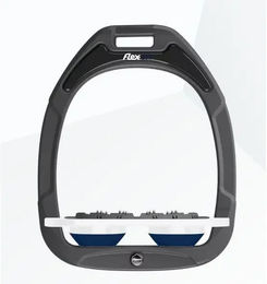 Flex-on Ultra Grip Steigbügel aus Green Composite in Anthrazit Weiß und Marine – Bild 1 von 1