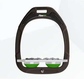 Flex-On Ultra Grip Steigbügel aus Green Composite in Braun Grau Grün – Bild 1 von 1