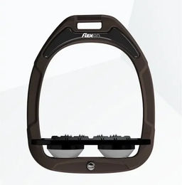 Flex-On Ultra Grip Steigbügel aus Green Composite in Braun Schwarz Grau – Bild 1 von 1