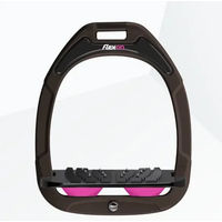 Produktbild von Flex-On Ultra-Grip Steigbügel aus Green Composite in braun/schwarz/rosa