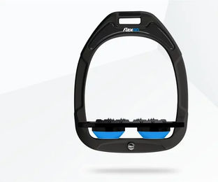 Flex-On Ultra Grip Steigbügel aus Green Composite in Grün/Schwarz/Blau – Bild 1 von 1