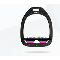 Produktbild von Flex-On Ultra Grip Steigbügel aus Green Composite in Grün Schwarz Rosa