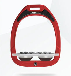 Flex-On Ultra Grip Steigbügel aus Green Composite in Rot Grau Braun – Bild 1 von 1