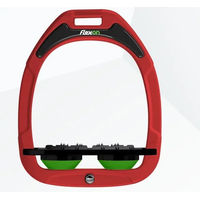 Produktbild von Flex-On Ultra Grip Steigbügel aus Green Composite in Rot Schwarz Grün