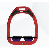 Produktbild von Flex-On Ultra Grip Steigbügel aus Green Composite in Rot Schwarz Violett