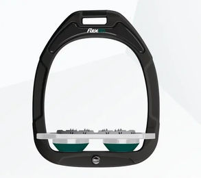 Flex-On Ultra Grip Steigbügel aus Green Composite in Schwarz Grau Grün – Bild 1 von 1