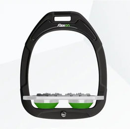 Flex-On Ultra Grip Steigbügel aus Green Composite in Schwarz Grau Grün – Bild 1 von 1