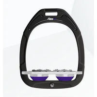 Produktbild von Flex-On Ultra Grip Steigbügel aus Green Composite in Schwarz Grau Violett