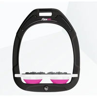 Produktbild von Flex-On Ultra Grip Steigbügel aus Green Composite in Schwarz Weiß Rosa