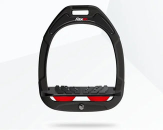 Flex-On Ultra Grip Steigbügel Composite Grün Schwarz Rot – Bild 1 von 1