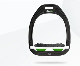 Flex-On Ultra Grip Steigbügel Composite Grün/Weiß/Grün – Bild 1 von 1