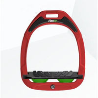 Produktbild von Flex-On Ultra Grip Steigbügel Composite in Rot Schwarz Grün