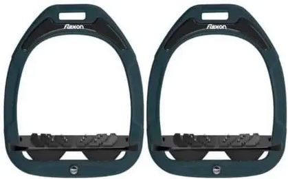 Flex-On Ultra Grip Steigbügel Composite Schwarz Grau Grün – Bild 1 von 1