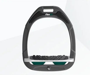 Flex-On Ultra Grip Steigbügel Green Composite Anthrazit Grau Grün – Bild 1 von 1