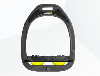 Flex-on Ultra Grip Steigbügel Green Composite Anthrazit Schwarz Gelb – Bild 1 von 1