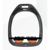Produktbild von Flex-On Ultra Grip Steigbügel Green Composite Anthrazit Schwarz Orange