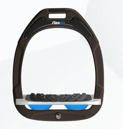 Flex-On Ultra Grip Steigbügel Green Composite Braun Grau Blau – Bild 1 von 1