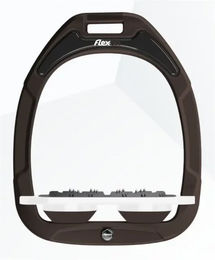Flex-On Ultra Grip Steigbügel Green Composite Braun Weiß – Bild 1 von 1