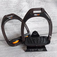Produktbild von Flex-On Ultra Grip Steigbügel Green Composite in braun/schwarz/orange