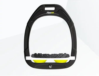 Flex-On Ultra Grip Steigbügel Green Composite in Grün Weiß Gelb – Bild 1 von 1