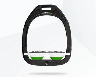 Flex-On Ultra Grip Steigbügel Green Composite in Grün/Weiß/Grün – Bild 1 von 1