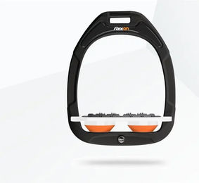 Flex-On Ultra Grip Steigbügel Green Composite in Grün Weiß Orange – Bild 1 von 1