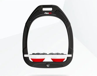 Flex-On Ultra Grip Steigbügel Green Composite in Grün Weiß Rot – Bild 1 von 1