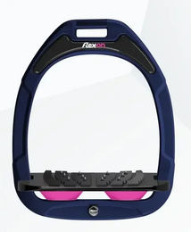 Flex-on Ultra Grip Steigbügel Green Composite in Marine Schwarz Rosa – Bild 1 von 1