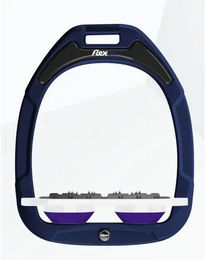 Flex-on Ultra Grip Steigbügel Green Composite in Marine Weiß Violett – Bild 1 von 1