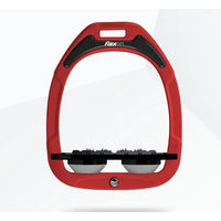 Produktbild von Flex-On Ultra Grip Steigbügel Green Composite in Rot Schwarz Grau