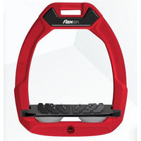 Produktbild von Flex-On Ultra Grip Steigbügel Green Composite in Rot Schwarz Grau