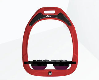 Flex-On Ultra Grip Steigbügel Green Composite in Rot Schwarz Prune – Bild 1 von 1