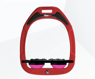 Flex-On Ultra Grip Steigbügel Green Composite in Rot Schwarz Rosa – Bild 1 von 1