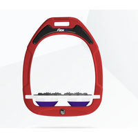 Produktbild von Flex-On Ultra Grip Steigbügel Green Composite in Rot Weiß Violett