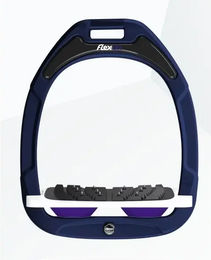 Flex-on Ultra Grip Steigbügel Green Composite Marine Weiß Violett – Bild 1 von 1
