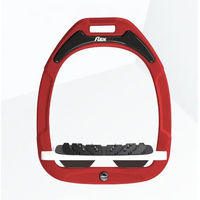 Produktbild von Flex-On Ultra Grip Steigbügel Green Composite Rot Weiß Braun