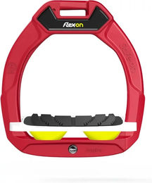 Flex-On Ultra Grip Steigbügel Green Composite Rot Weiß Gelb – Bild 1 von 1