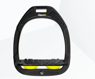 Flex-on Ultra Grip Steigbügel Green Composite Schwarz Gelb – Bild 1 von 1