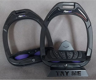 Flex-On Ultra Grip Steigbügel Green Composite Schwarz Lila – Bild 1 von 1