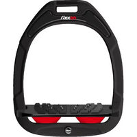 Produktbild von Flex-On Ultra Grip Steigbügel Green Composite Schwarz Rot