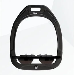Flex-On Ultra Grip Steigbügel Green Composite Schwarz/Schwarz/Braun – Bild 1 von 1
