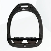 Produktbild von Flex-On Ultra Grip Steigbügel Green Composite Schwarz/Schwarz/Braun