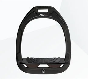 Flex-On Ultra Grip Steigbügel Green Composite Schwarz/Schwarz/Braun – Bild 1 von 1