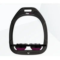 Produktbild von Flex-On Ultra Grip Steigbügel Green Composite Schwarz/Schwarz/Plum