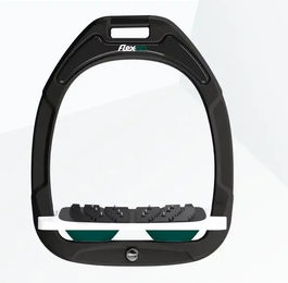Flex-On Ultra Grip Steigbügel Green Composite Schwarz Weiß Grün – Bild 1 von 1