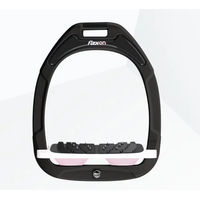Produktbild von Flex-On Ultra Grip Steigbügel Green Composite Schwarz Weiß Rosa