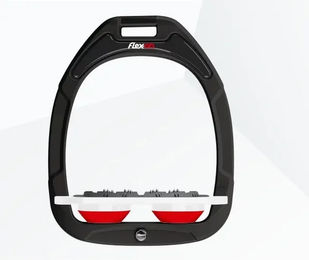 Flex-On Ultra Grip Steigbügel Green Composite Schwarz Weiß Rot – Bild 1 von 1