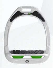 Flex-On Ultra Grip Steigbügel Green Composite Weiß Grau Grün – Bild 1 von 1